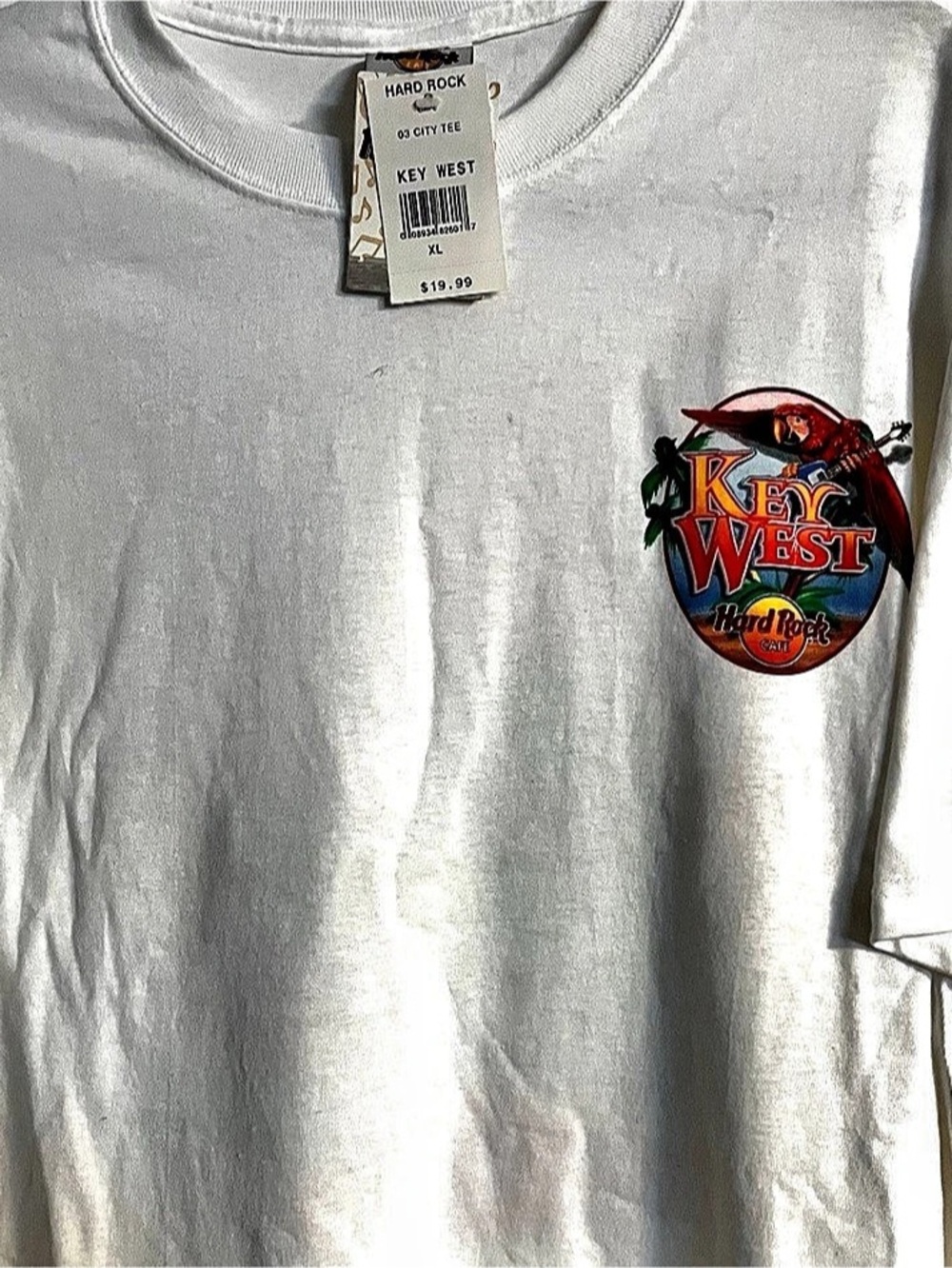 Hard Rock Cafe Key West City Tee Graphic T-Shirt White XL
